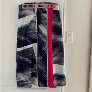 Ellen Tracy Midi A-line Skirt